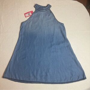 💙 NWT Chelsea & Violet Denim Ombré Halter Dress S